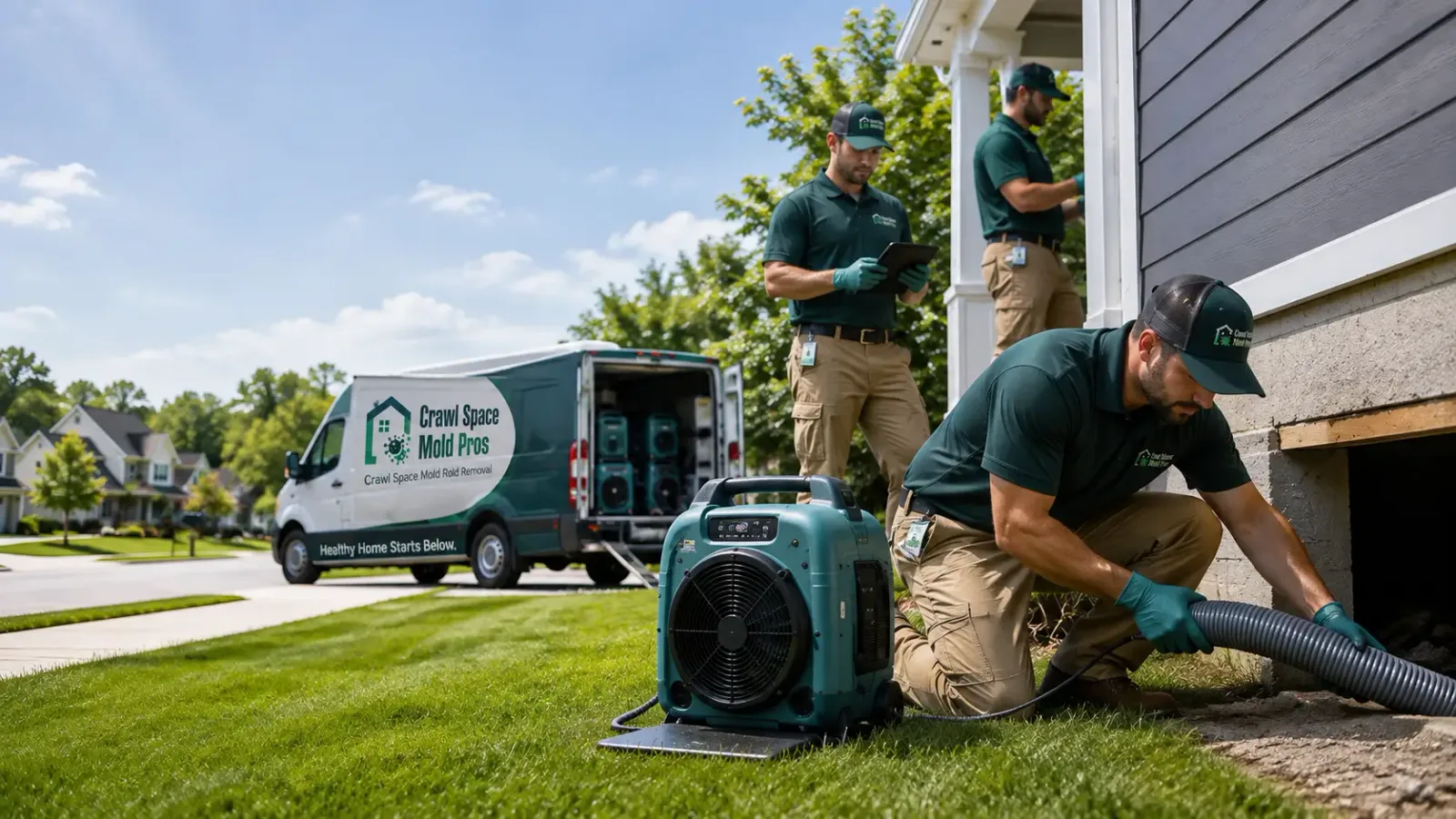 Crawl Space Mold Removal in Golden, IL